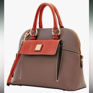 Dooney & Bourke Pebble Grain Aubrey Satchel, Elephant